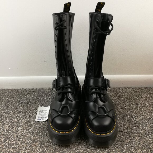 NWT Dr. Martens Women's 1914 Quad Harness Strap,  Black Paris Leather Sz 7 - Picture 2 of 8
